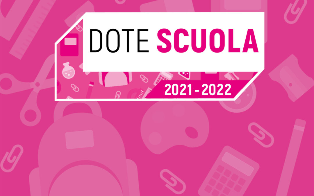 Sportello Sociale News: DOTE SCUOLA 2021