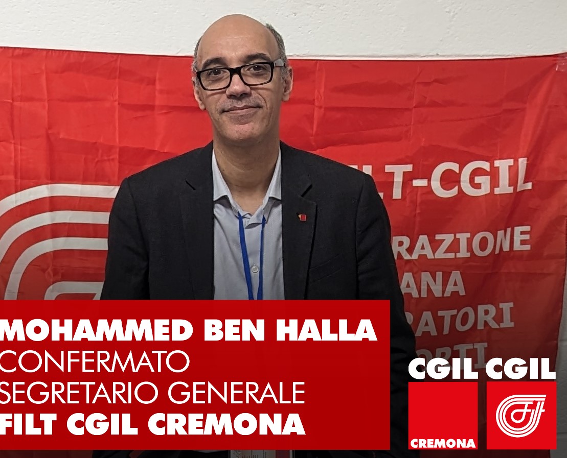 Mohamed Ben Halla confermato Segretario Generale FILT CGIL Cremona