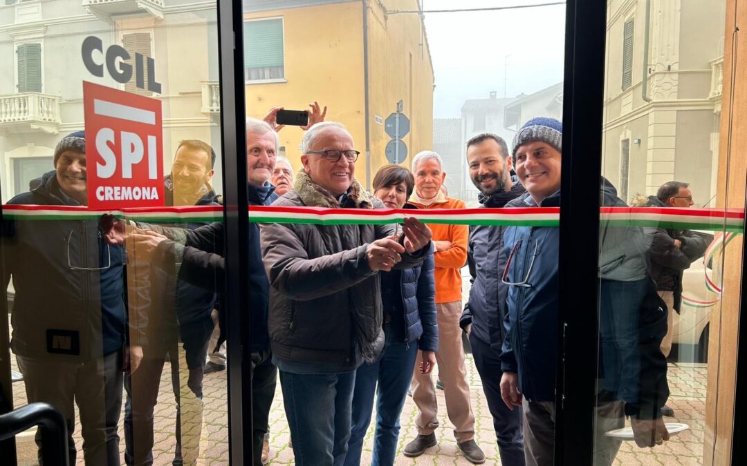 Inaugurazione Nuova Sede CGIL SPI a Sospiro