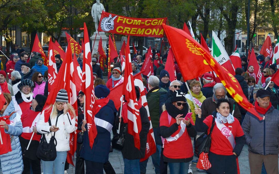 METALMECCANICI: VENERDÌ 21 FEBBRAIO SCIOPERO NAZIONALE E MANIFESTAZIONE A CREMONA